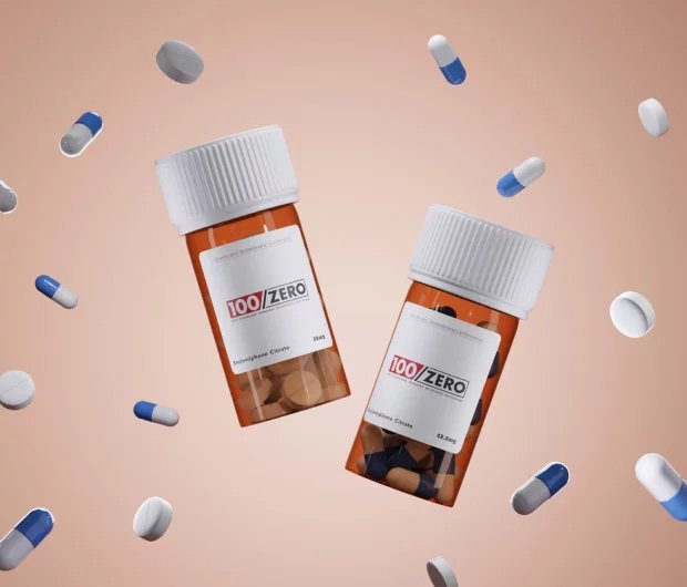 100/ZERO product creative built for the campaign